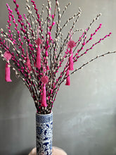 Load image into Gallery viewer, 大吉 (dàjí) blue chinoiserie vase