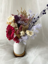 Load image into Gallery viewer, Petite Preserved Red Gerbera White Vase