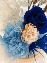 Load image into Gallery viewer, Alice Glass Dome Blue Carnation