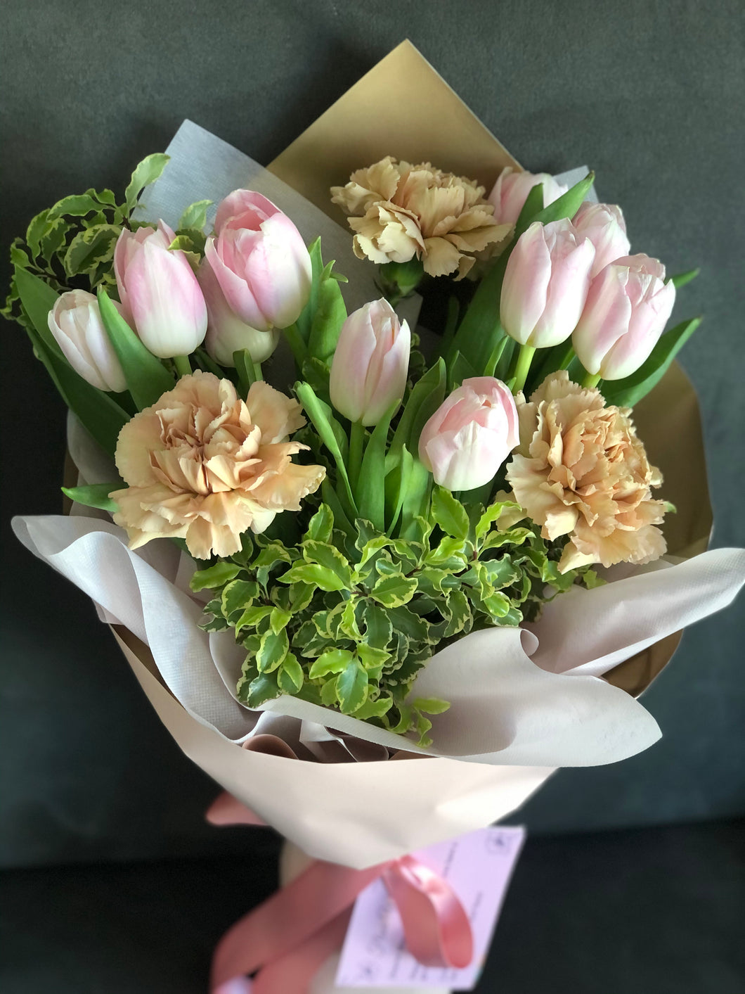 Sweet tulips bouquet