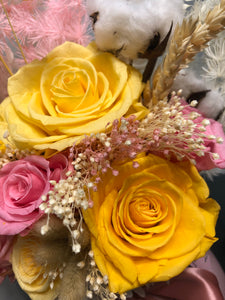 Premium Preserved Flowers Vase
